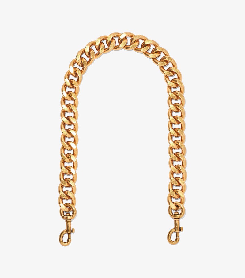 Akcesoria Do Toreb Damskie Marc Jacobs Chainlink Shoulder Paskiem Złote | 27TKCDFHY