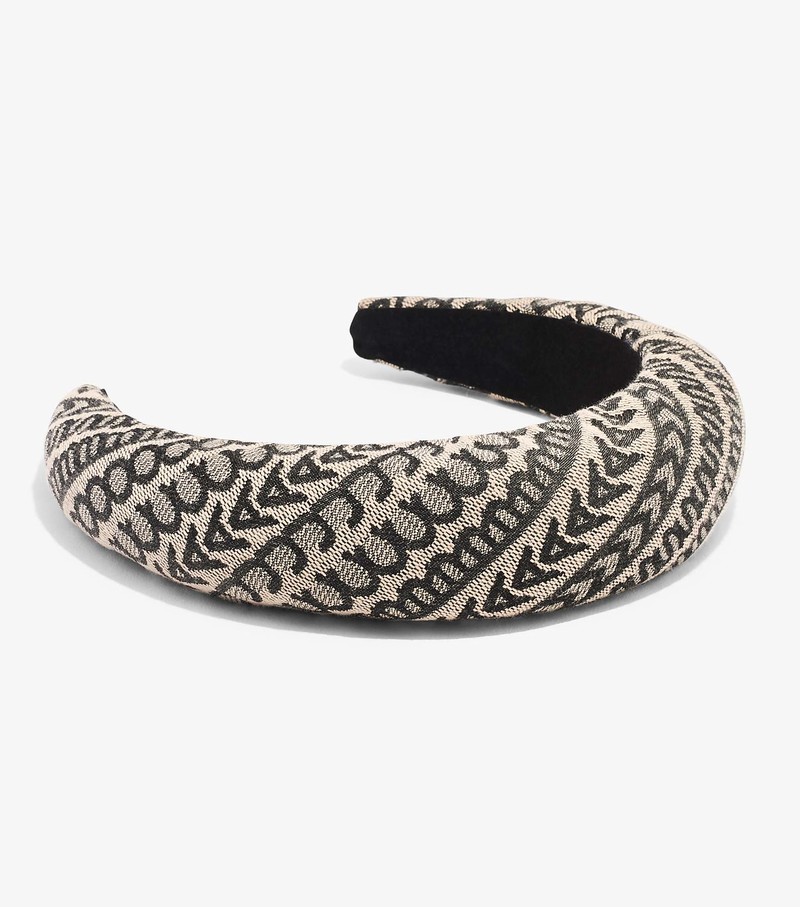 Akcesoria Do Włosów Damskie Marc Jacobs Monogram Headband Beżowe Czarne | 95DNATHXP