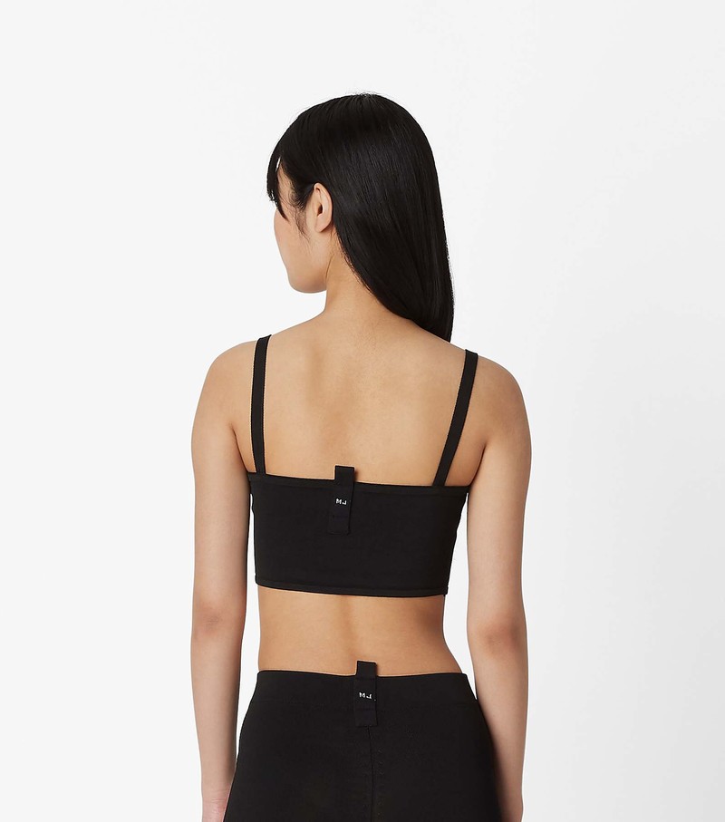 Bluzka Damskie Marc Jacobs Bandeau Czarne | 06BVINXEC