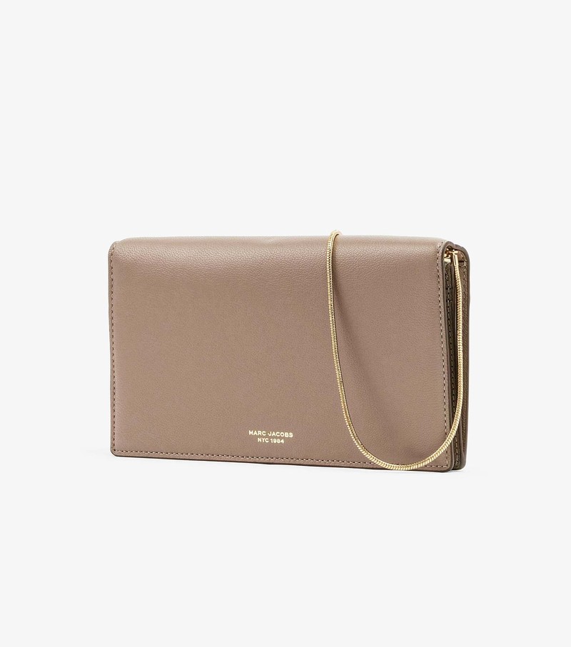 Duże Portfele Damskie Marc Jacobs Slim 84 Mini Beżowe | 26BEJGWFQ