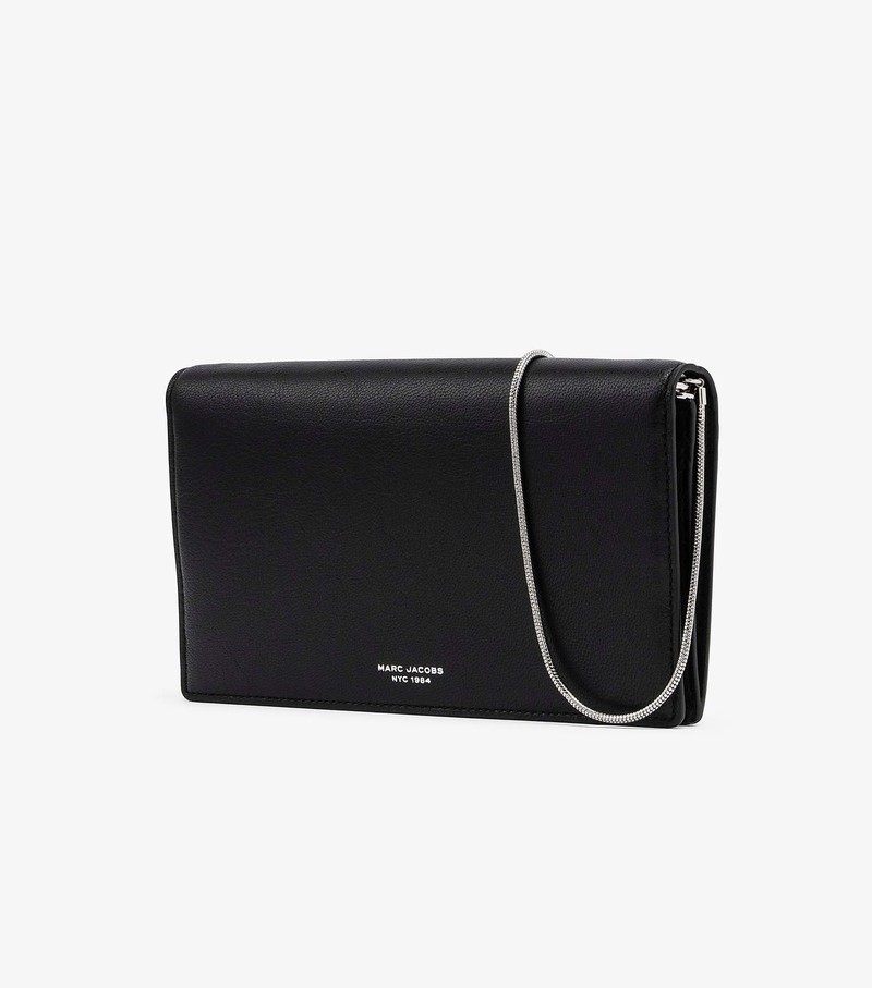 Duże Portfele Damskie Marc Jacobs Slim 84 Mini Czarne | 34KHENDUS