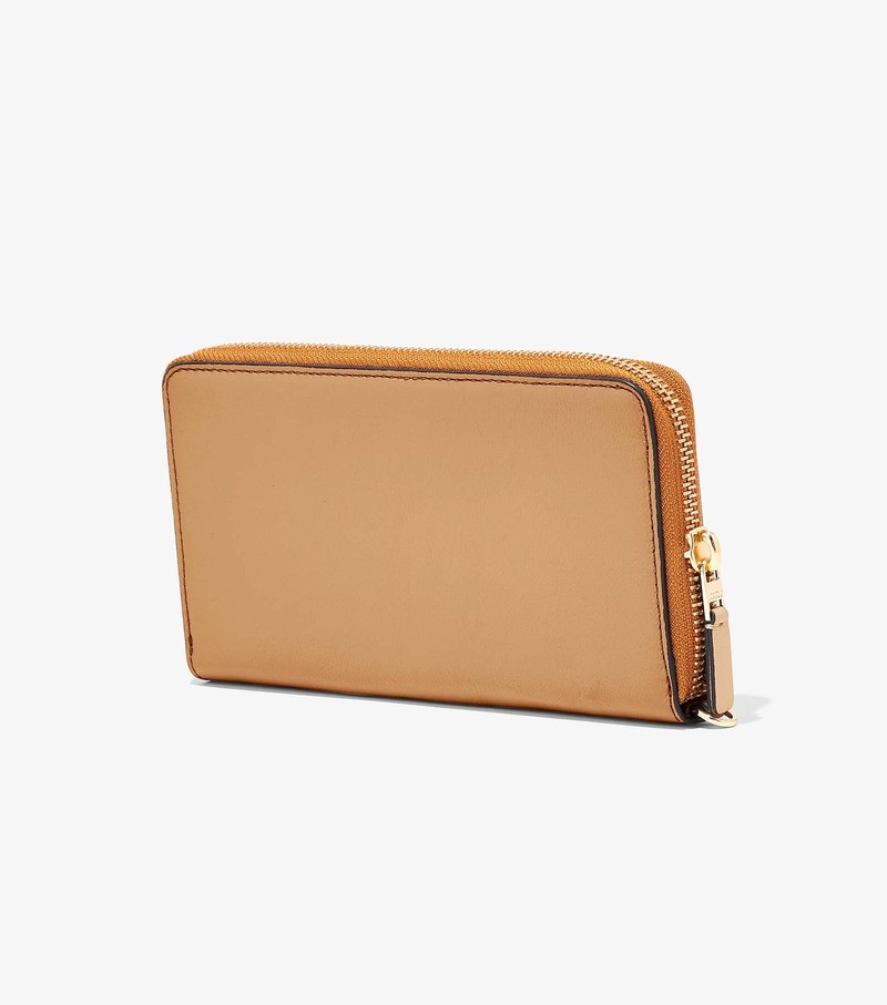 Duże Portfele Damskie Marc Jacobs Slim 84 Colorblock Continental Wristlet Pomarańczowe | 60QCIDKBV