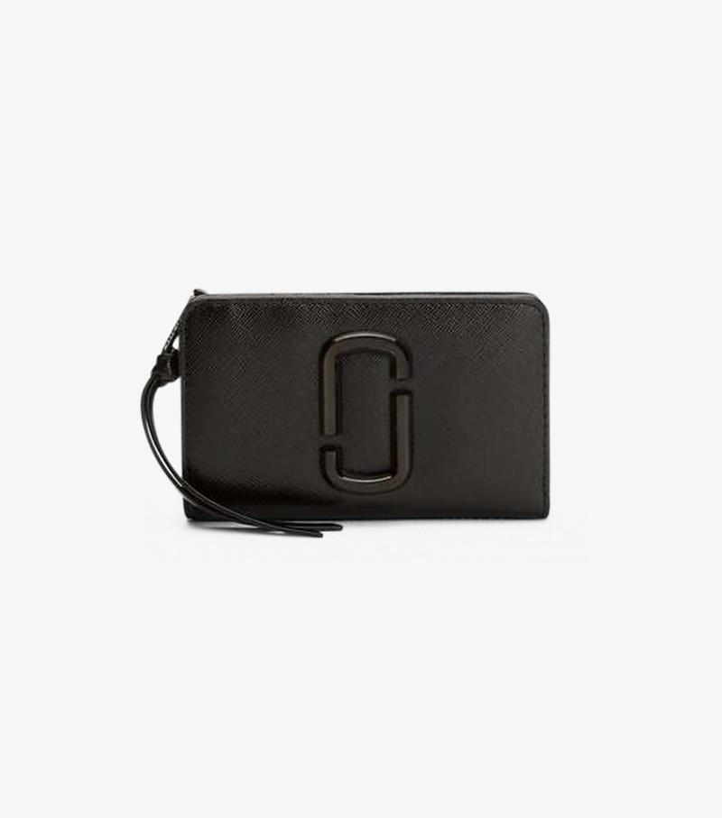 Duże Portfele Damskie Marc Jacobs Snapshot Dtm Compact Czarne | 60AQOHGNX