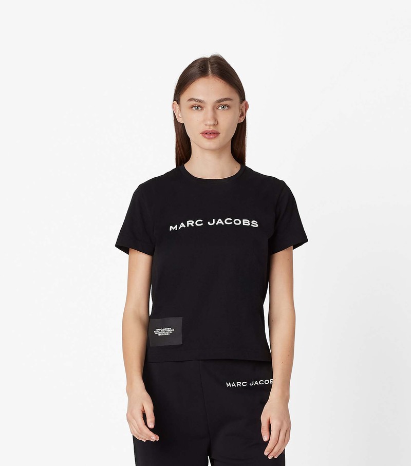 Koszulki Damskie Marc Jacobs The Czarne | 83IEQCKXP