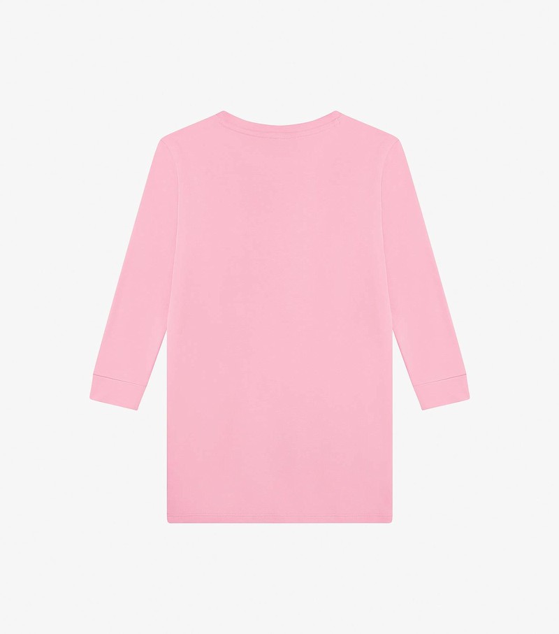 Koszulki Dziecięce Marc Jacobs Long Sleeve Trompe L'Oeil Różowe | 09DEWFSJA