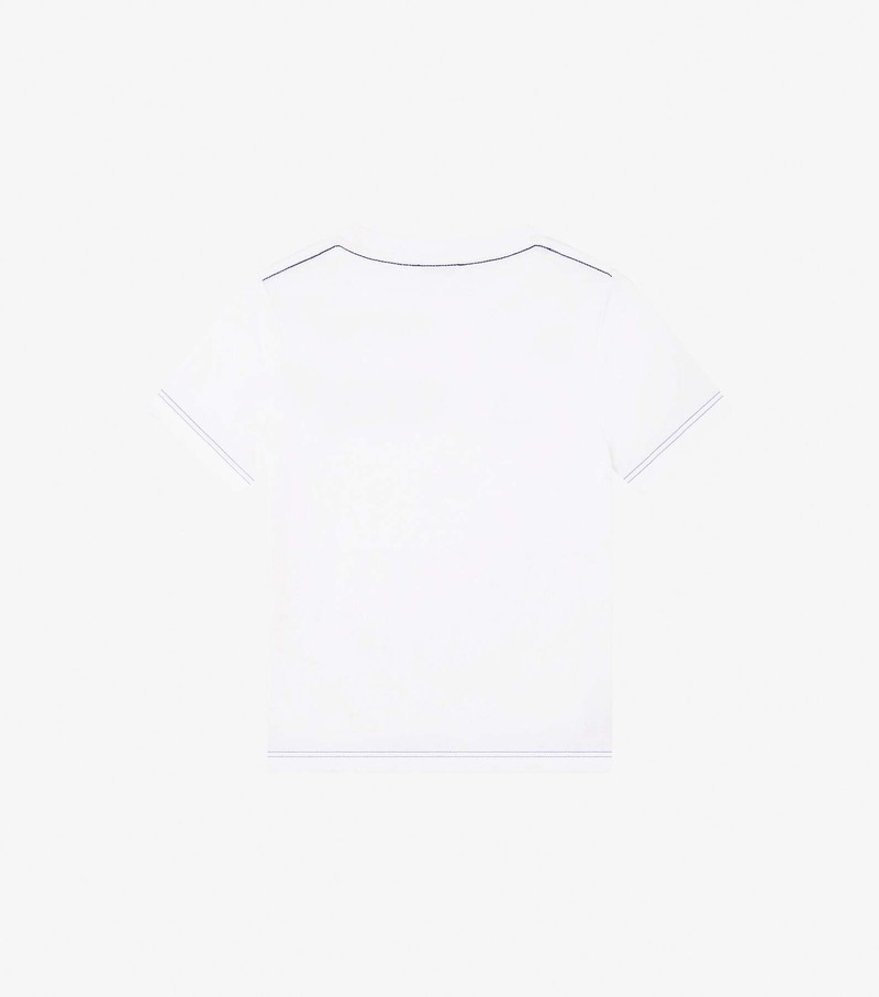 Koszulki Dziecięce Marc Jacobs Mj Tee With Logo Detail Białe Kolorowe | 98RMKWDXS