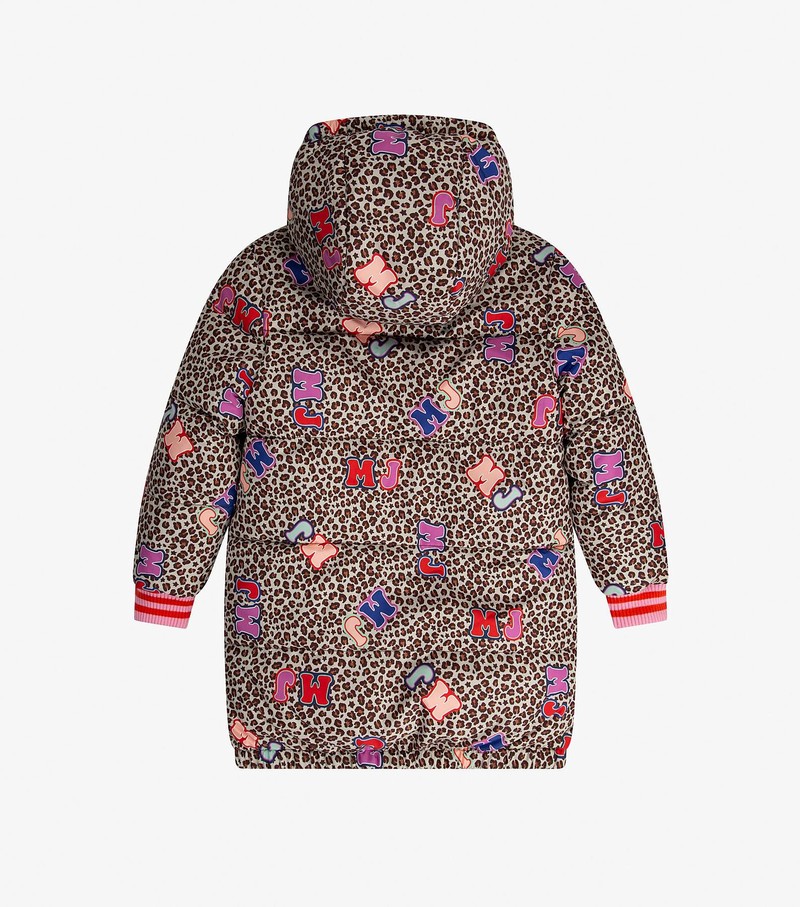 Kurtka Dziecięce Marc Jacobs Reversible Micro Cheetah Puffer Brązowe Kolorowe | 31LWUPTKC