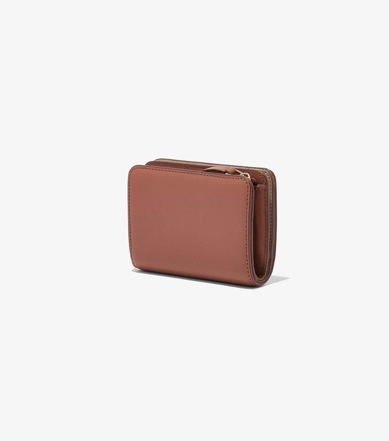 Małe Portfele Damskie Marc Jacobs J Marc Mini Compact Kawa | 62QTFUEYN