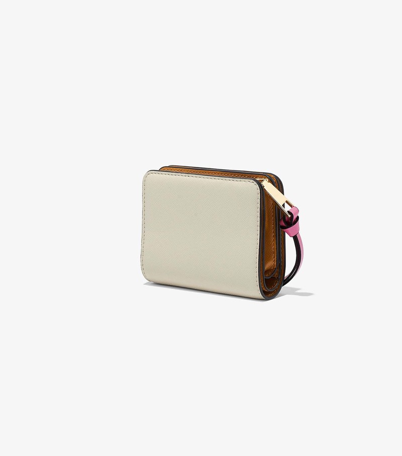 Małe Portfele Damskie Marc Jacobs Snapshot Mini Compact Różowe Kolorowe | 04BQPKUNJ