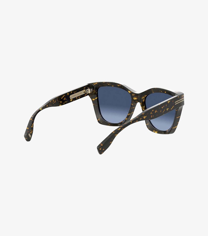 Okulary Słoneczne Damskie Marc Jacobs Icon Edge Oversized Square Czarne | 79OWZTSYC