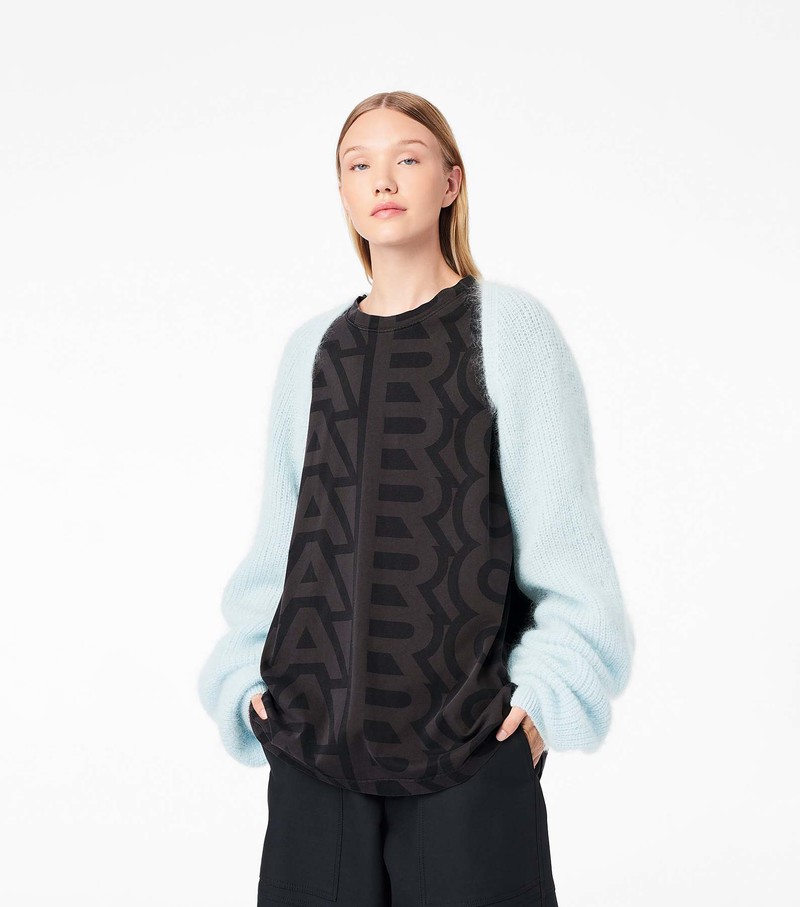 Sweater Damskie Marc Jacobs Mohair Bolero Cardigan Niebieskie | 63XSAVHQK