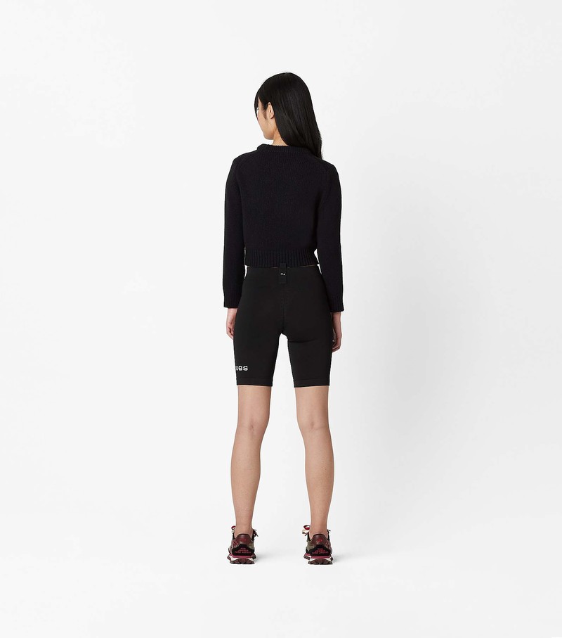 Sweater Damskie Marc Jacobs Shrunken Czarne | 35ZNCWDYX