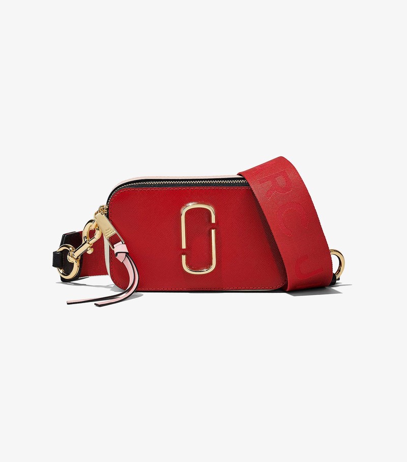 Torba Crossbody Damskie Marc Jacobs Colorblock Snapshot Czerwone Kolorowe | 09XBAEWKG