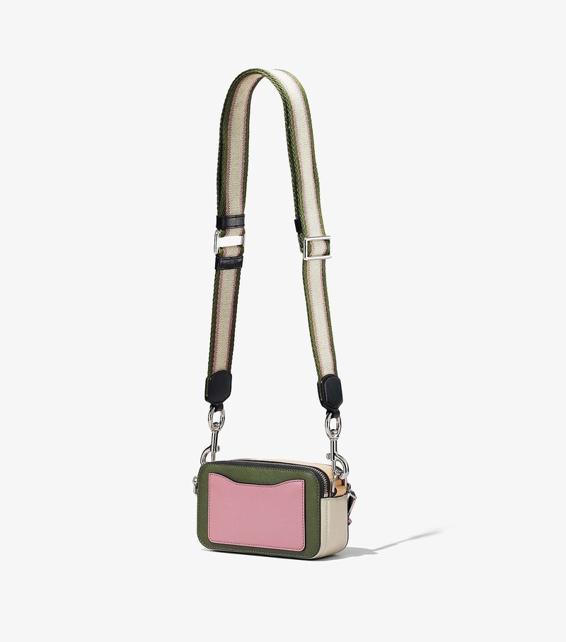 Torba Crossbody Damskie Marc Jacobs Colorblock Snapshot Zielone Kolorowe | 48MUDPJNO