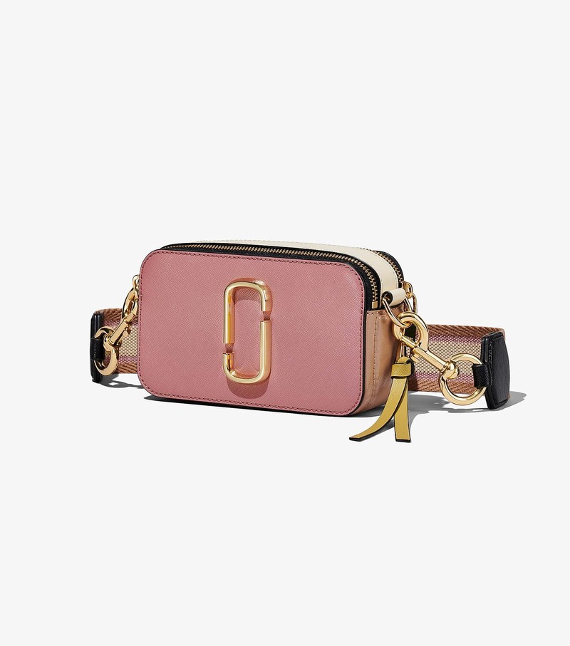 Torba Crossbody Damskie Marc Jacobs Colorblock Snapshot Różowe Kolorowe | 83QMHLDFB