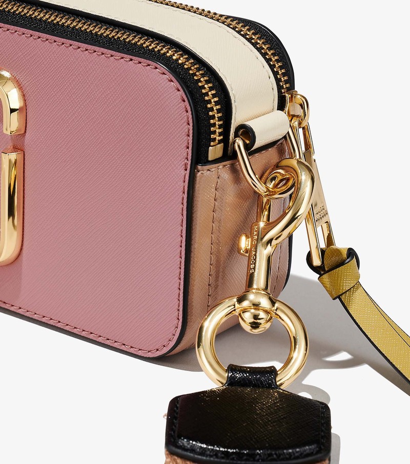 Torba Crossbody Damskie Marc Jacobs Colorblock Snapshot Różowe Kolorowe | 83QMHLDFB