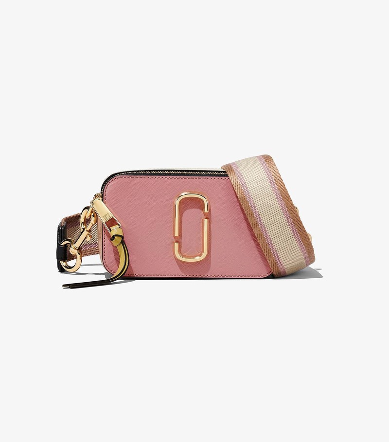 Torba Crossbody Damskie Marc Jacobs Colorblock Snapshot Różowe Kolorowe | 83QMHLDFB