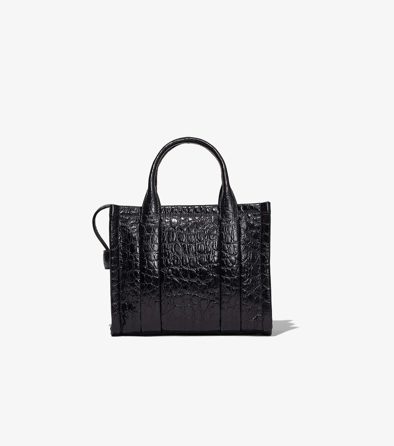 Torba Crossbody Damskie Marc Jacobs Croc-Embossed Mini Czarne | 05DABXCMG