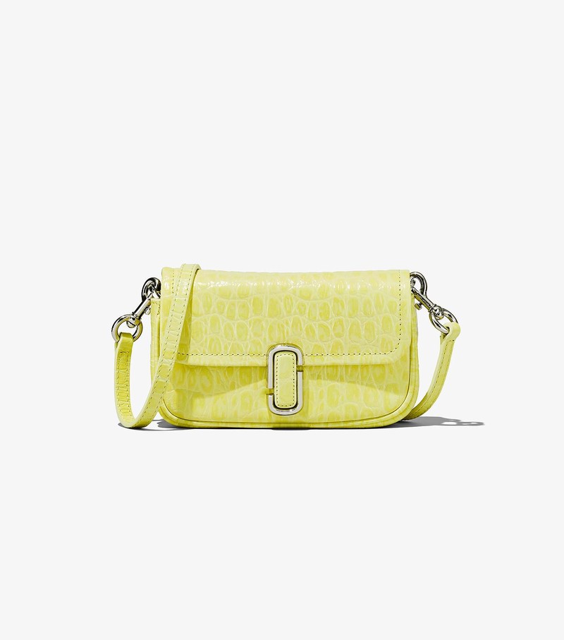 Torba Crossbody Damskie Marc Jacobs Croc-Embossed J Marc Mini Zielone | 06EZRTOSC