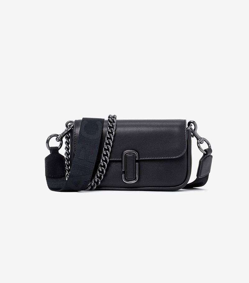 Torba Crossbody Damskie Marc Jacobs J Marc Mini Czarne | 20SHDURGZ