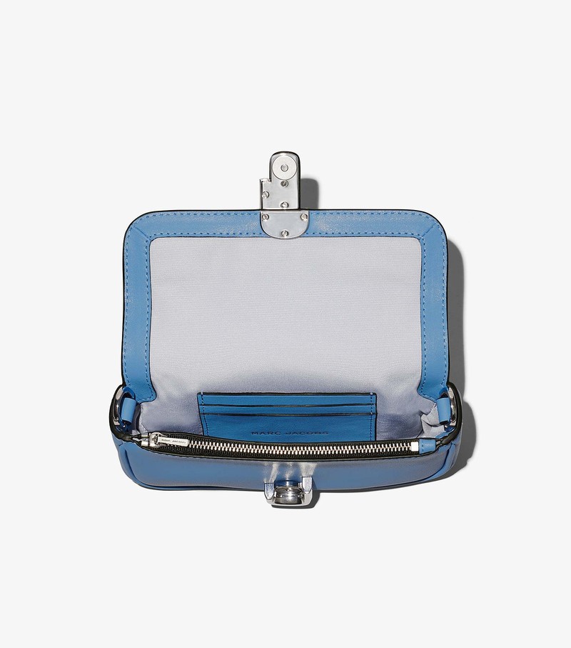 Torba Crossbody Damskie Marc Jacobs J Marc Mini Niebieskie | 69PDFXGJH