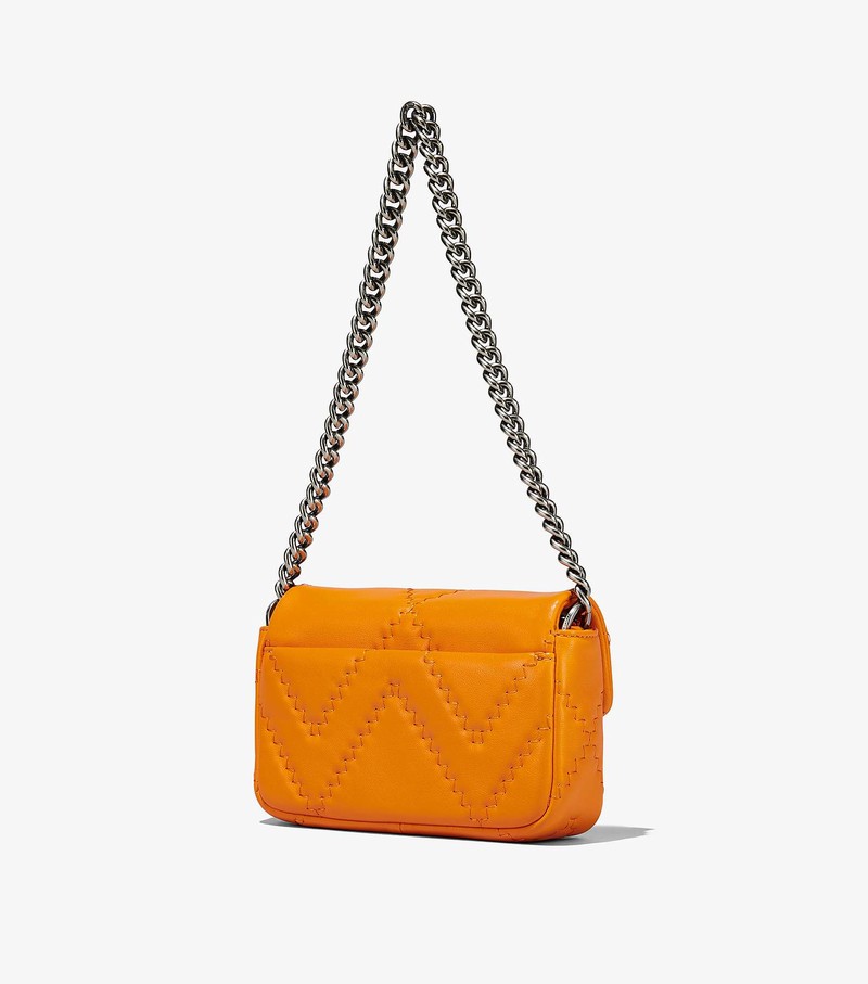 Torba Crossbody Damskie Marc Jacobs Pikowana Skórzane J Marc Mini Pomarańczowe | 13TWYHAEV