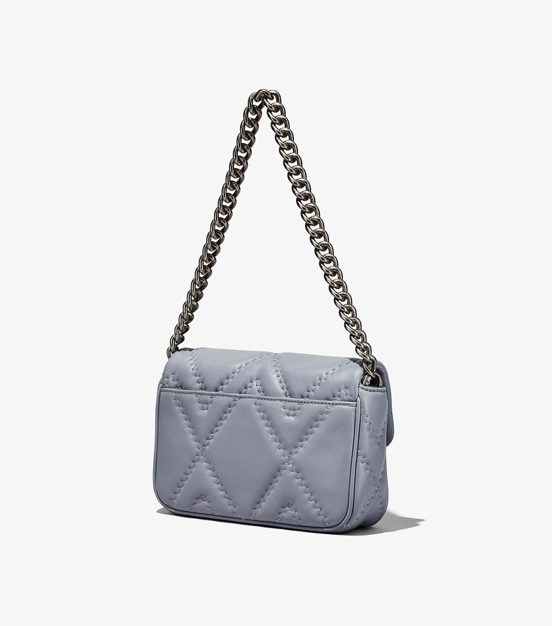 Torba Crossbody Damskie Marc Jacobs Pikowana Skórzane J Marc Szare | 20EDBSGYO