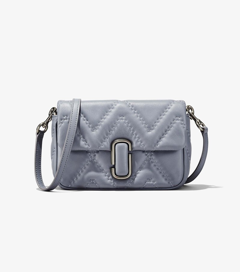 Torba Crossbody Damskie Marc Jacobs Pikowana Skórzane J Marc Szare | 20EDBSGYO