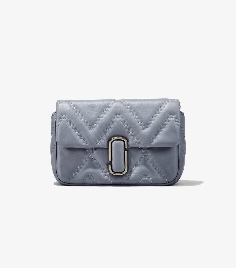 Torba Crossbody Damskie Marc Jacobs Pikowana Skórzane J Marc Szare | 20EDBSGYO