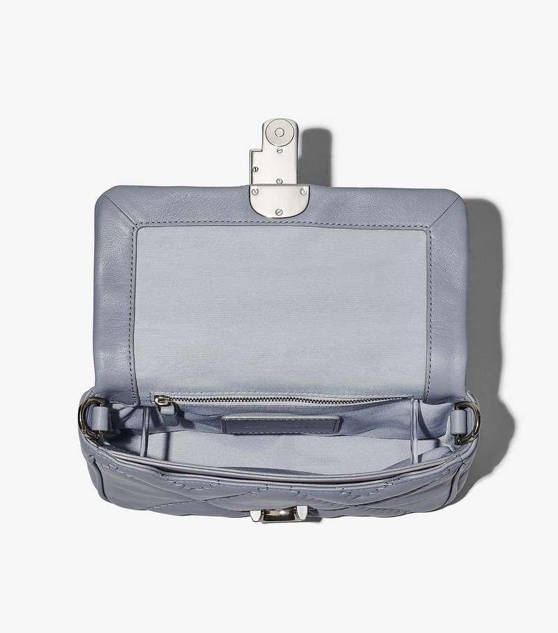 Torba Crossbody Damskie Marc Jacobs Pikowana Skórzane J Marc Szare | 20EDBSGYO