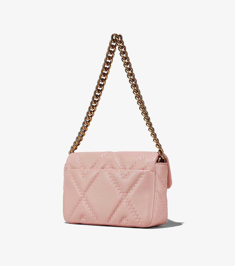 Torba Crossbody Damskie Marc Jacobs Pikowana Skórzane J Marc Różowe | 62EXSJKLV