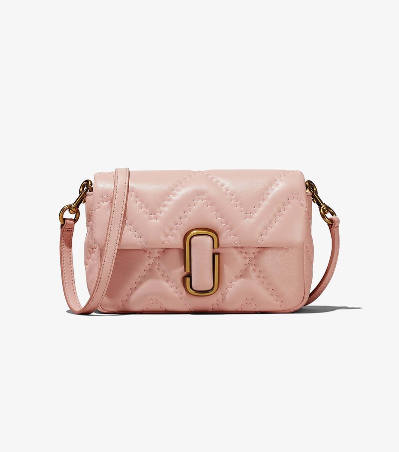 Torba Crossbody Damskie Marc Jacobs Pikowana Skórzane J Marc Różowe | 62EXSJKLV