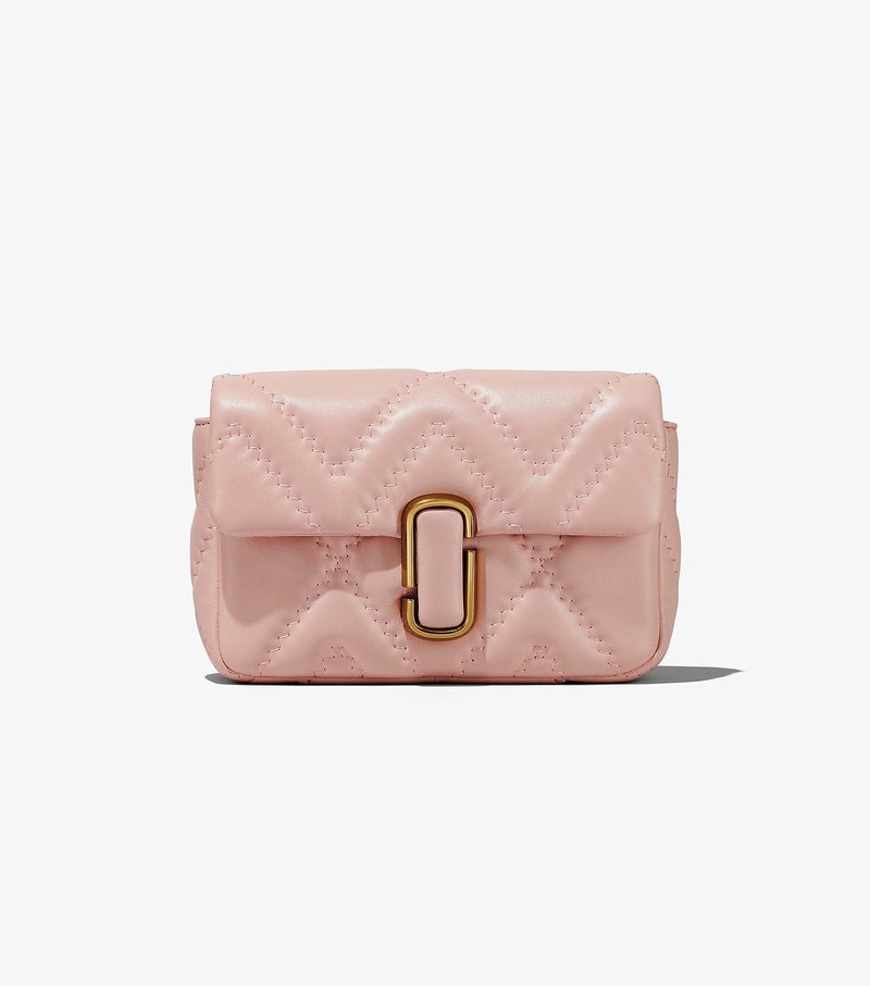 Torba Crossbody Damskie Marc Jacobs Pikowana Skórzane J Marc Różowe | 62EXSJKLV