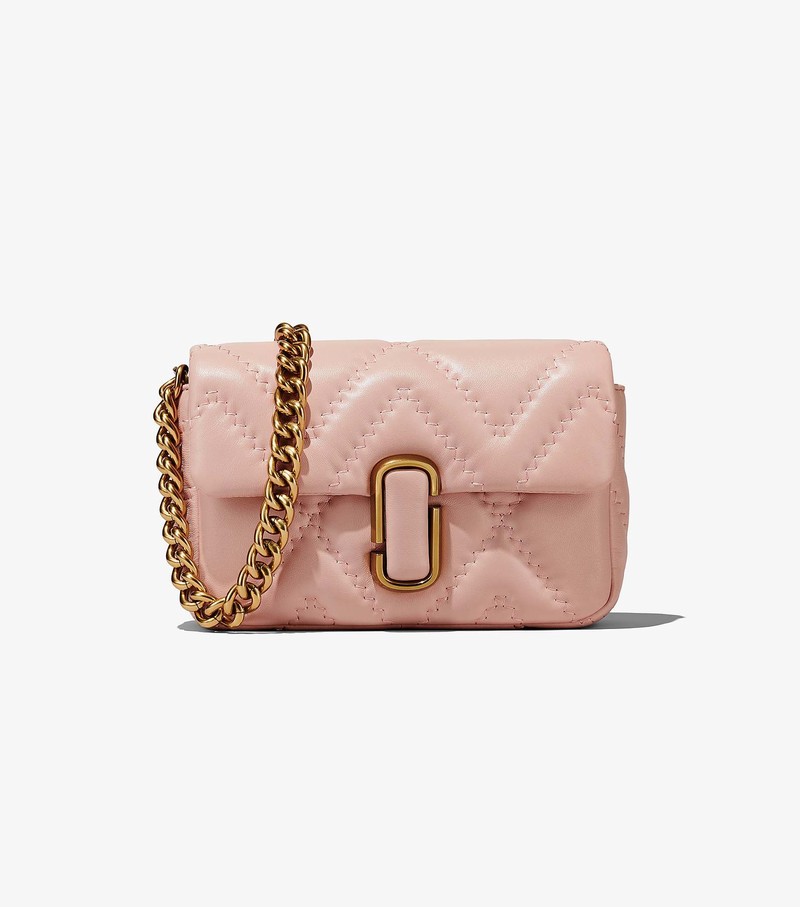 Torba Crossbody Damskie Marc Jacobs Pikowana Skórzane J Marc Różowe | 62EXSJKLV