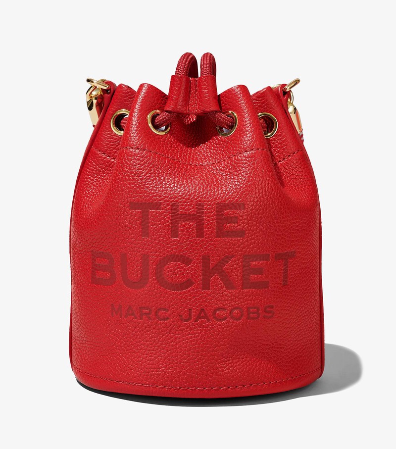 Torba Crossbody Damskie Marc Jacobs Skórzane Czerwone | 30HLFDBKI