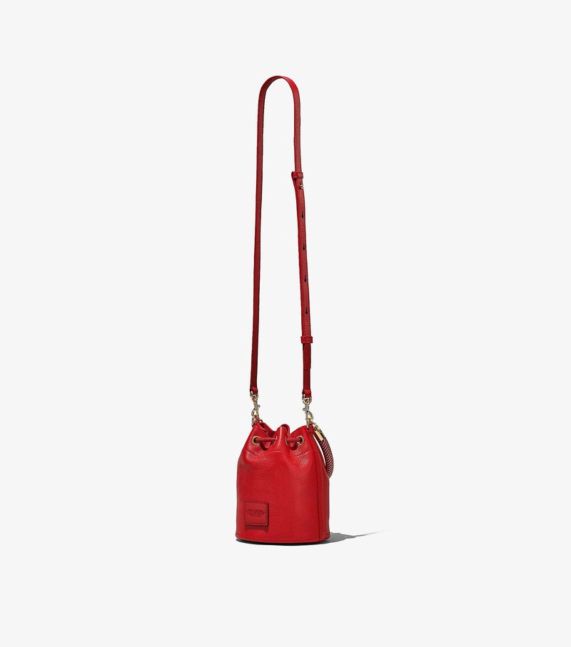 Torba Crossbody Damskie Marc Jacobs Skórzane Micro Czerwone | 41SIHCRKL