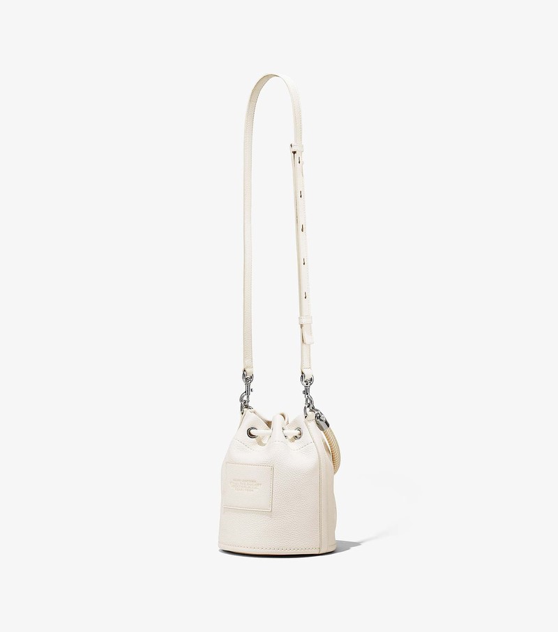 Torba Crossbody Damskie Marc Jacobs Skórzane Białe | 49GPDYUNT