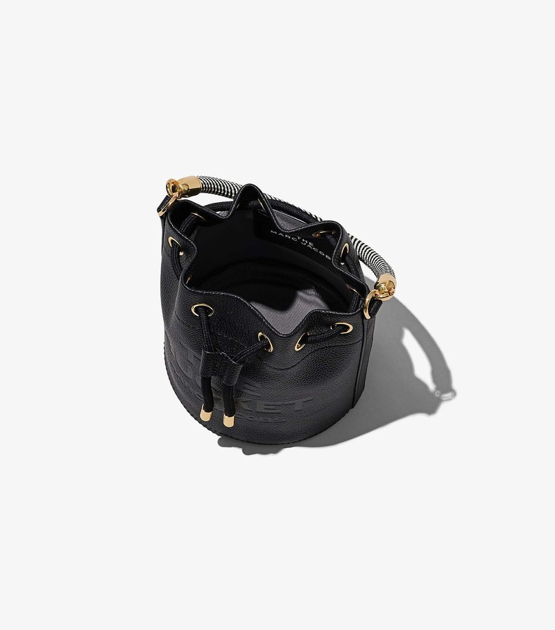 Torba Crossbody Damskie Marc Jacobs Skórzane Czarne | 61KWOYQIA