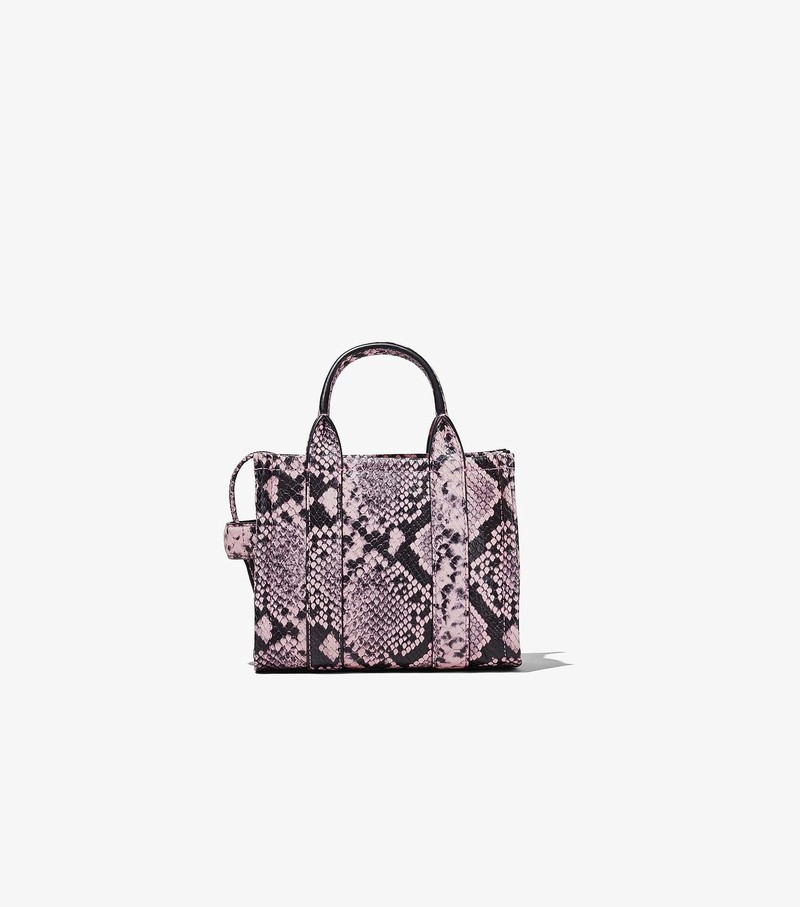 Torba Crossbody Damskie Marc Jacobs Snake-Embossed Micro Różowe Czarne | 08TPJGCSR