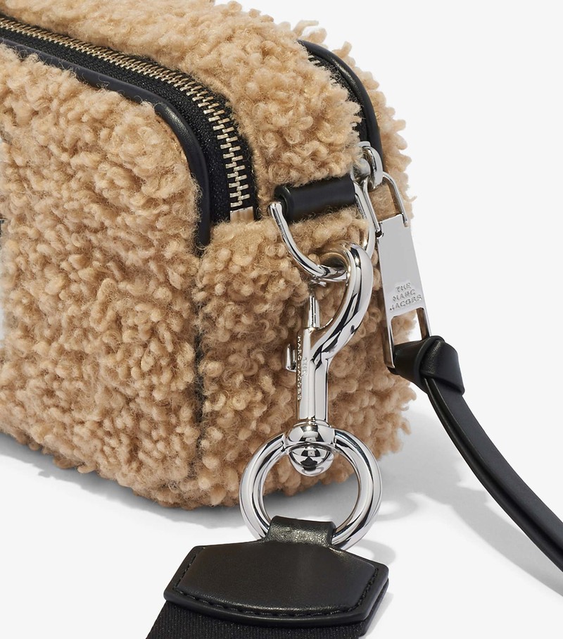 Torba Crossbody Damskie Marc Jacobs Snapshot Teddy Brązowe | 18DGWLHNZ