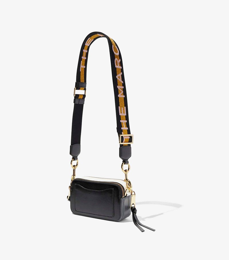 Torba Crossbody Damskie Marc Jacobs Snapshot Czarne | 64GHAVZWX