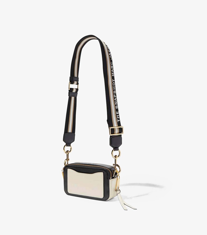 Torba Crossbody Damskie Marc Jacobs Snapshot Białe Kolorowe | 75URIMZXB