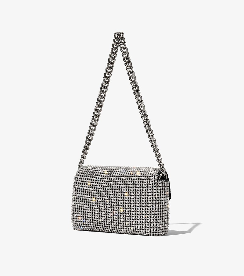 Torby Przez Ramię Damskie Marc Jacobs Rhinestone J Marc Mini Szare | 12EONACWD