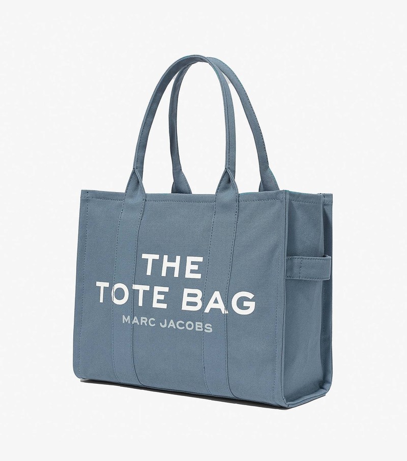 Torby Tote Damskie Marc Jacobs Large Niebieskie | 34AHNYOQB