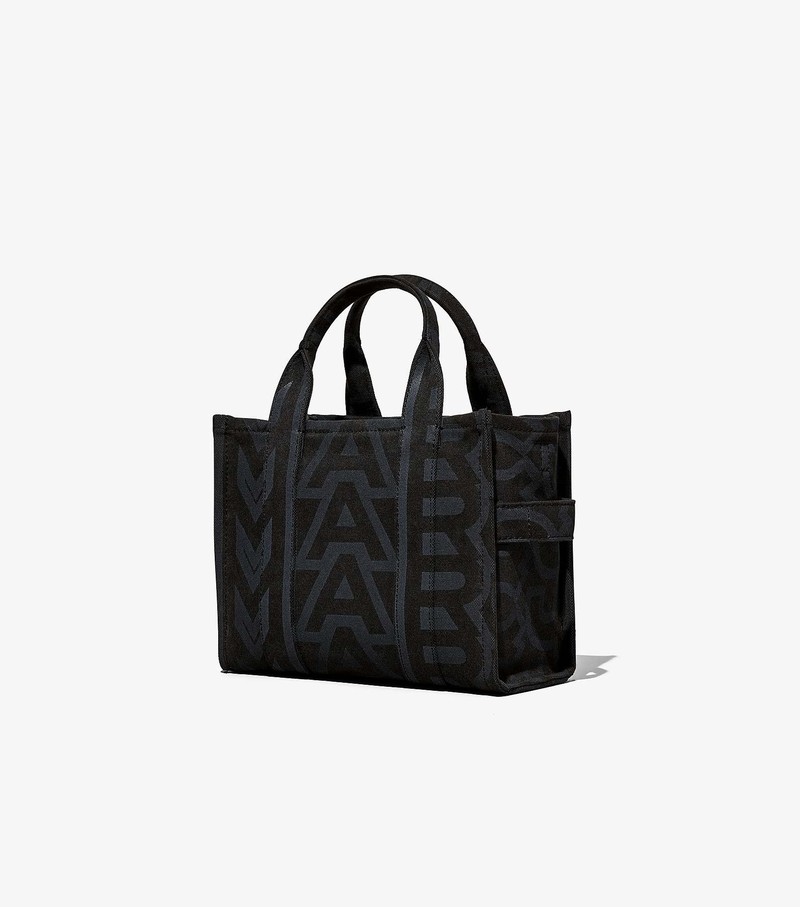 Torby Tote Damskie Marc Jacobs Outline Monogram Mini Czarne | 71WUTOALG