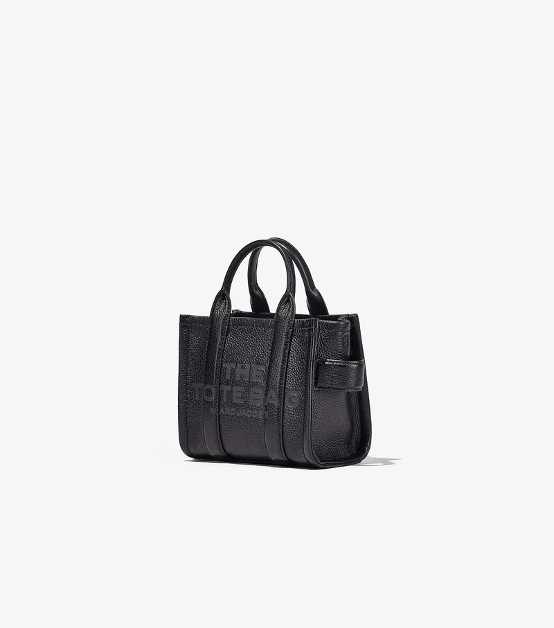 Torby Tote Damskie Marc Jacobs Skórzane Micro Czarne | 04BQDWSTX