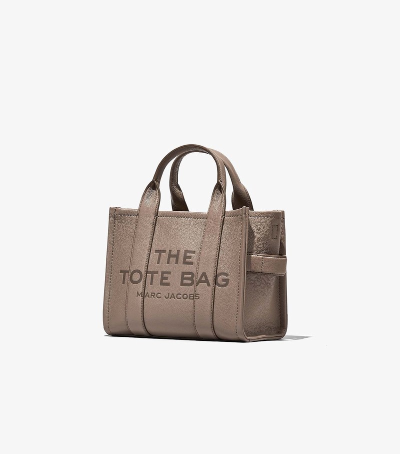 Torby Tote Damskie Marc Jacobs Skórzane Mini Szare | 21BDHMQNZ