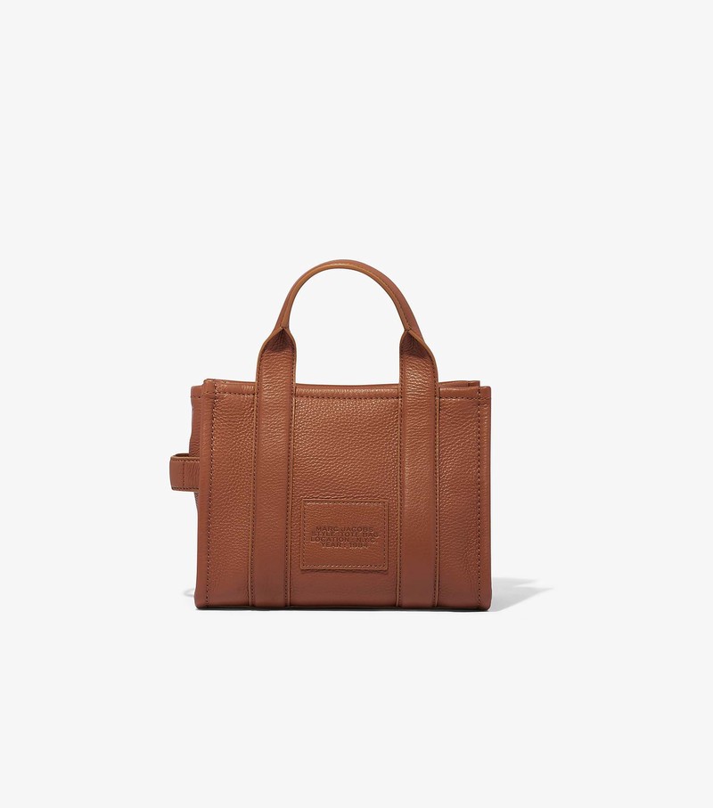 Torby Tote Damskie Marc Jacobs Skórzane Mini Czarne | 21ZFHMVGO