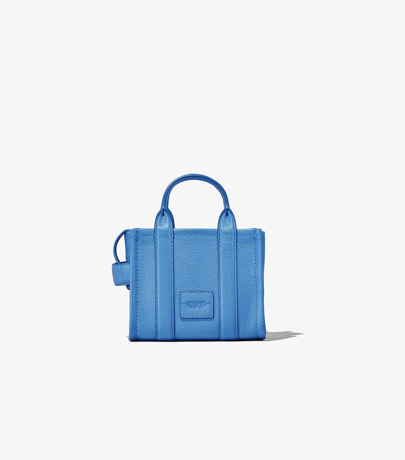 Torby Tote Damskie Marc Jacobs Skórzane Micro Niebieskie | 62VDCGOFE