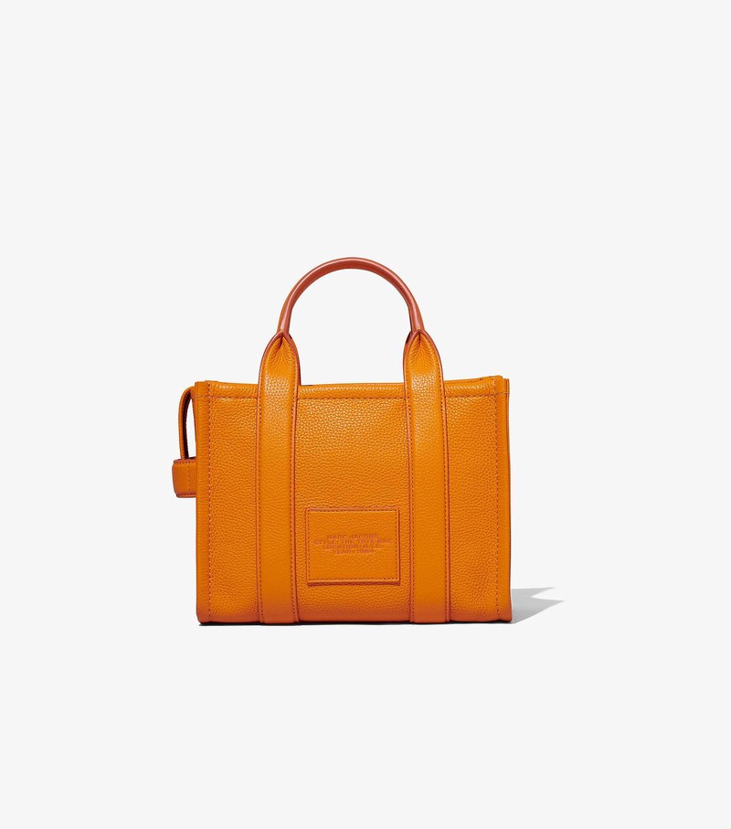 Torby Tote Damskie Marc Jacobs Skórzane Mini Brązowe | 68NOBPEQW